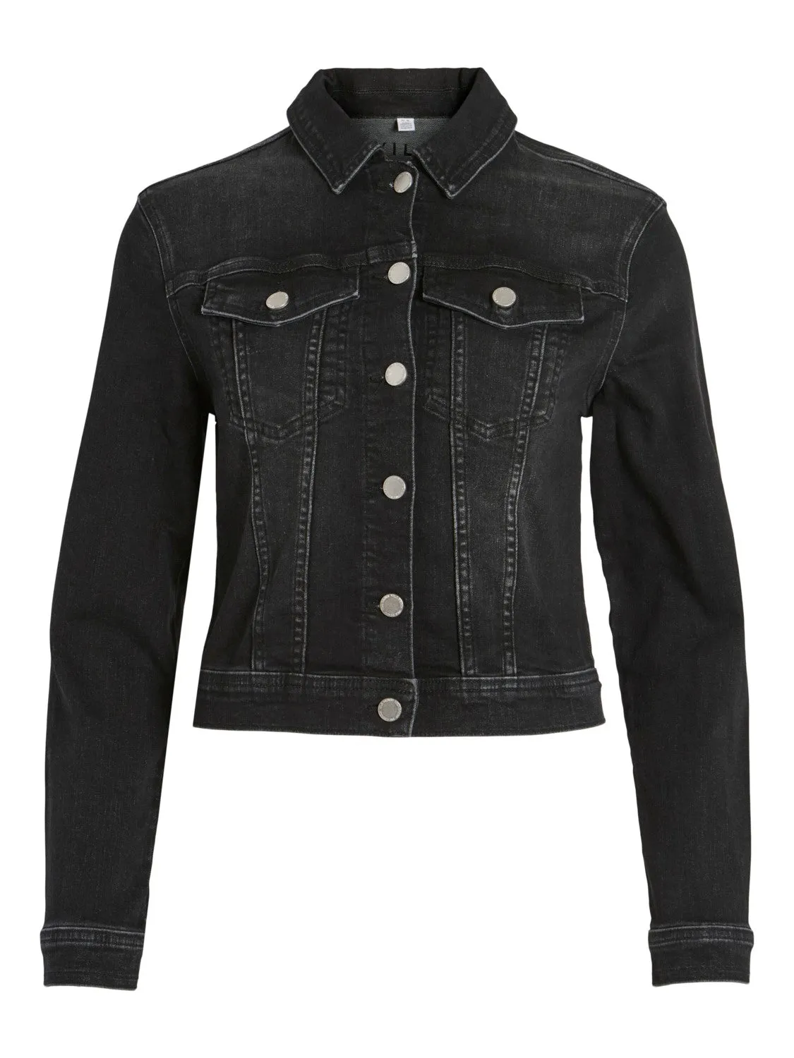 14071091 Vineed IT L/S Denim Jacket BLK