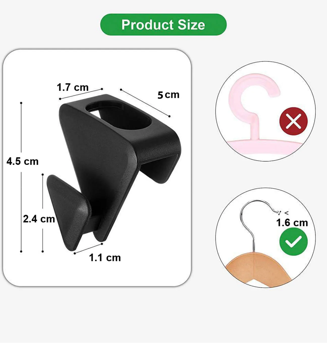 18Pcs Clothes Hanger Connector Hooks