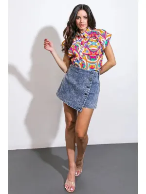 An Acid Washed Denim Small
