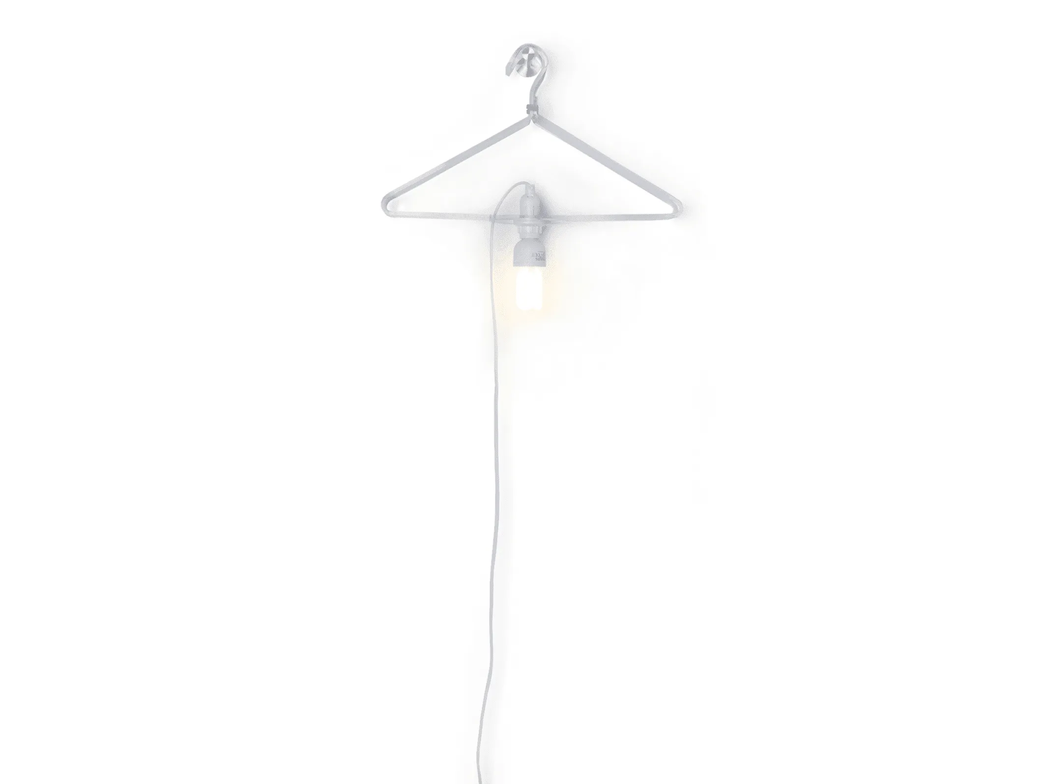 Clothes Hanger Lamp