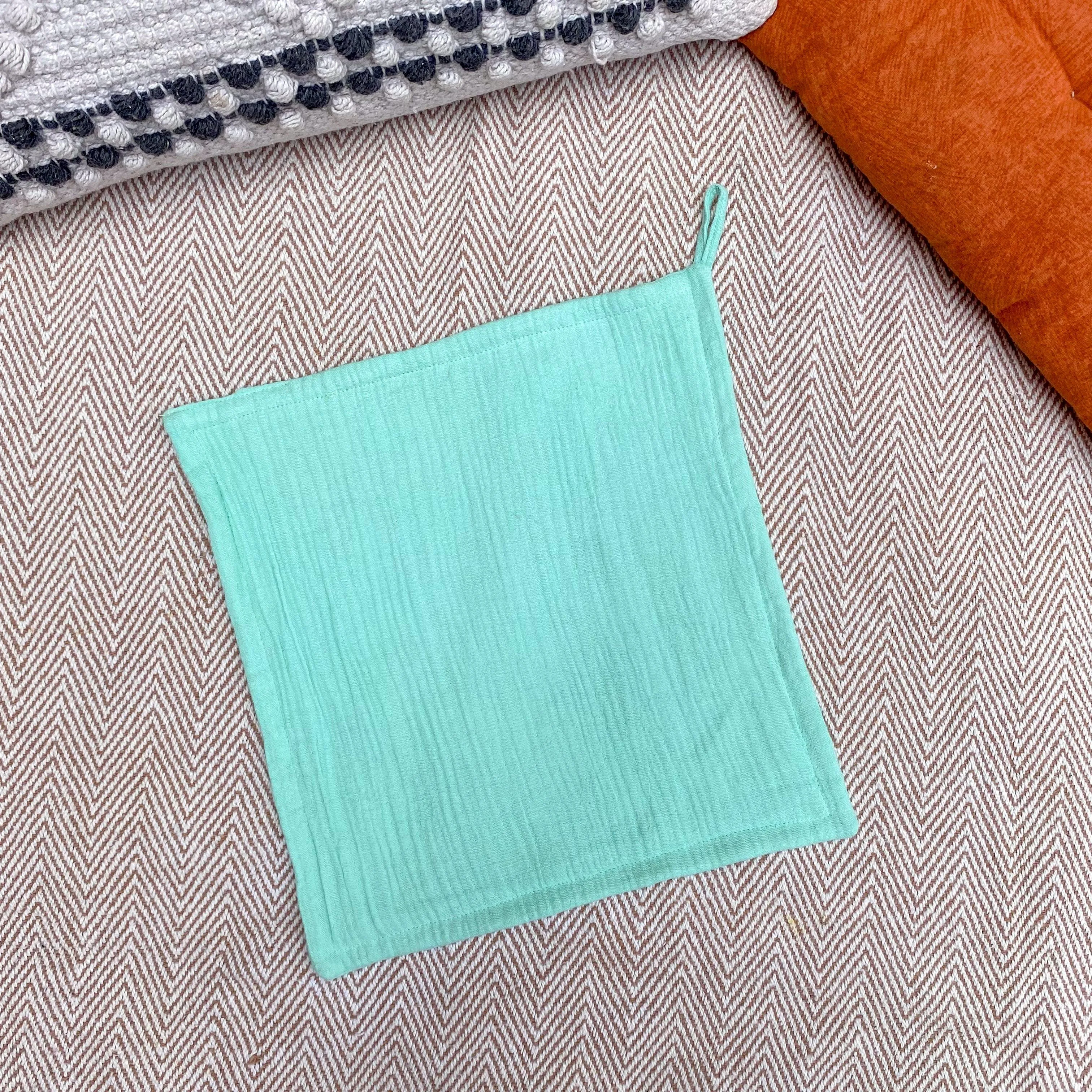 Crinkled Muslin Wash Clothes