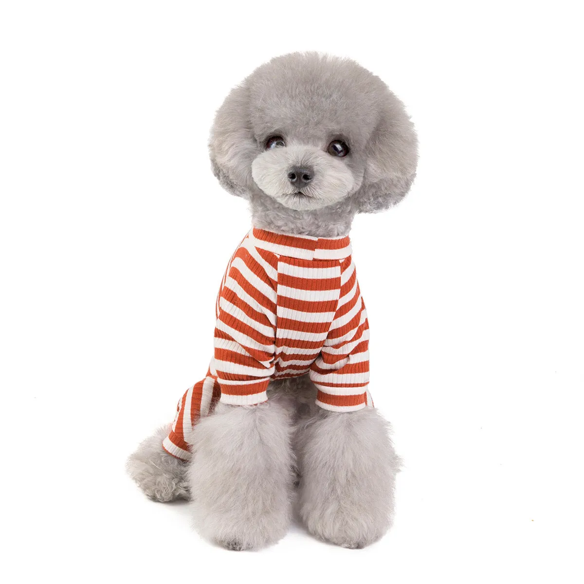 Four-legged striped home clothes pet clothes