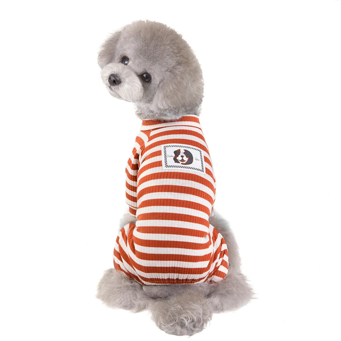 Four-legged striped home clothes pet clothes