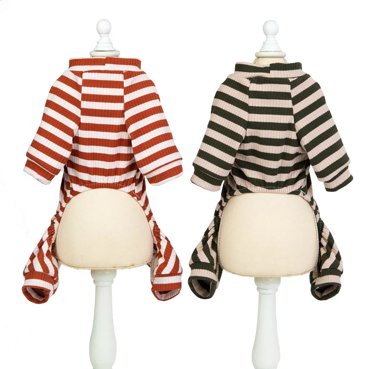 Four-legged striped home clothes pet clothes