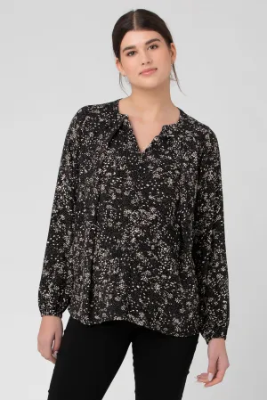 Jane Nursing Blouse Black / Natural
