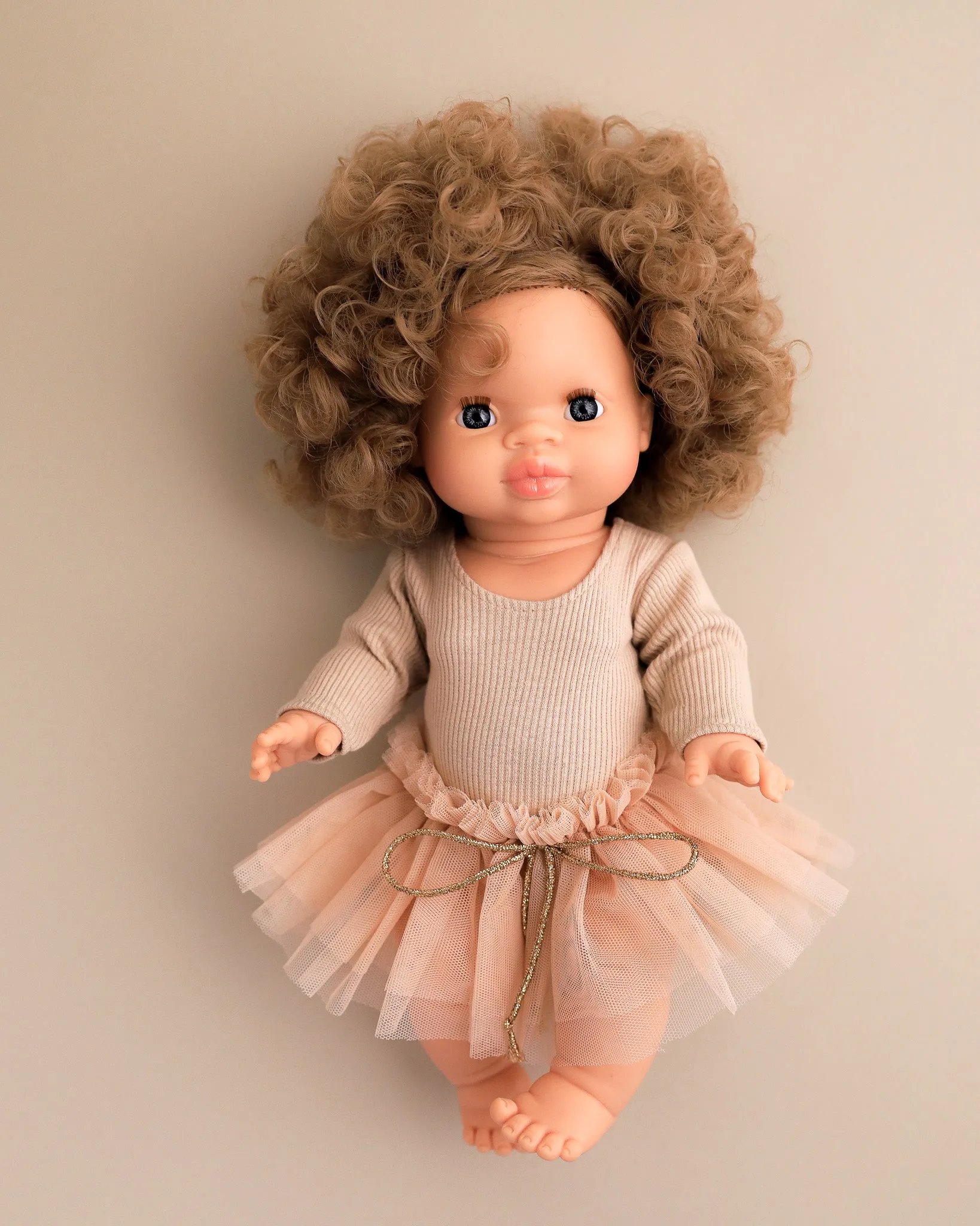 Minikane Doll Clothes | Doll Tutu Bodysuit - Sand