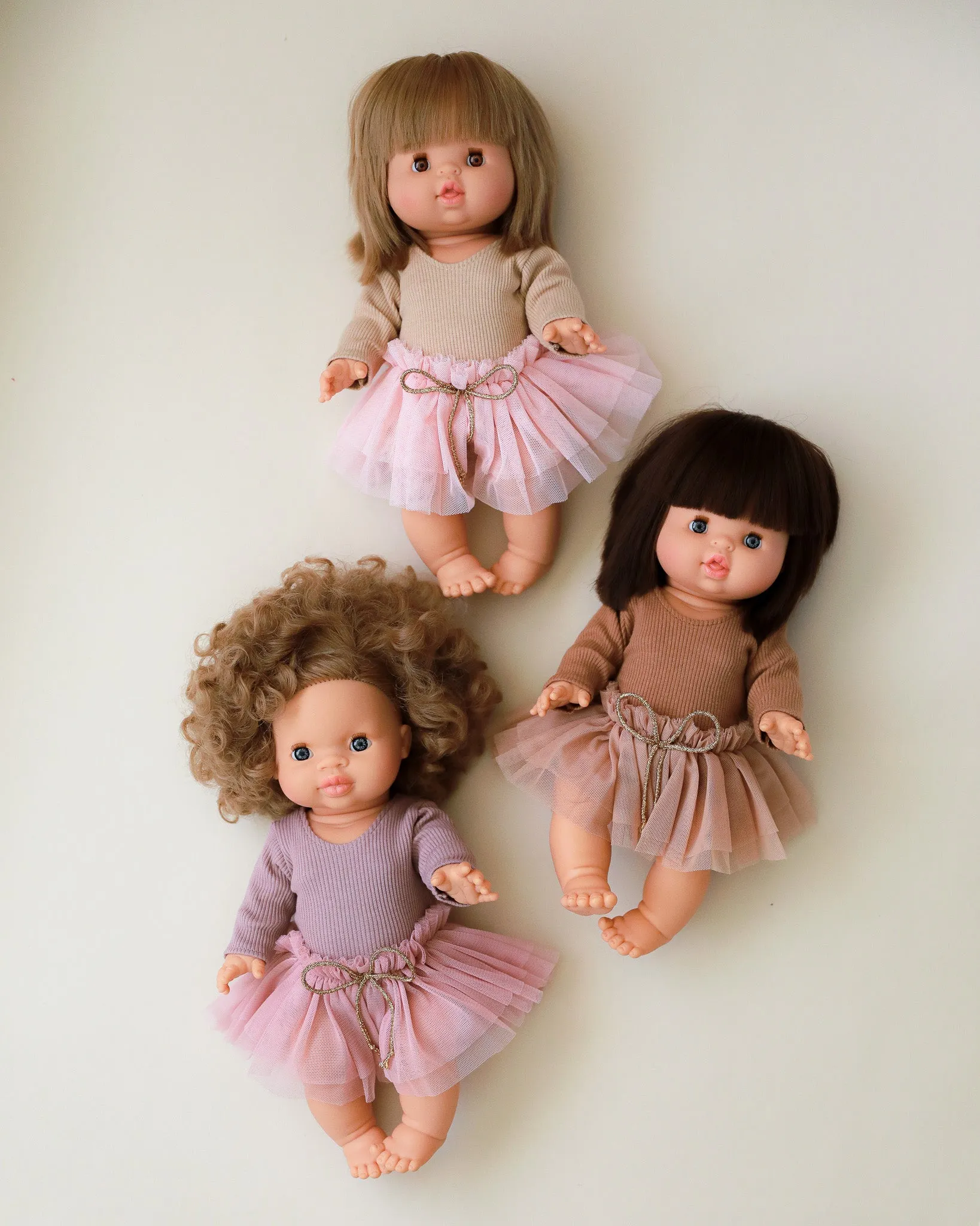 Minikane Doll Clothes | Doll Tutu Bodysuit - Sand